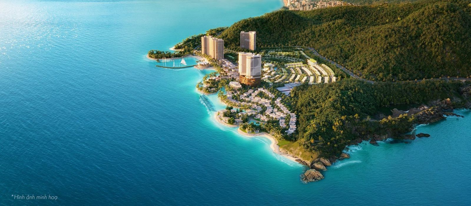 Toàn cảnh tổ hợp căn hộ Vega Alora hướng biển tại Libera Nha Trang