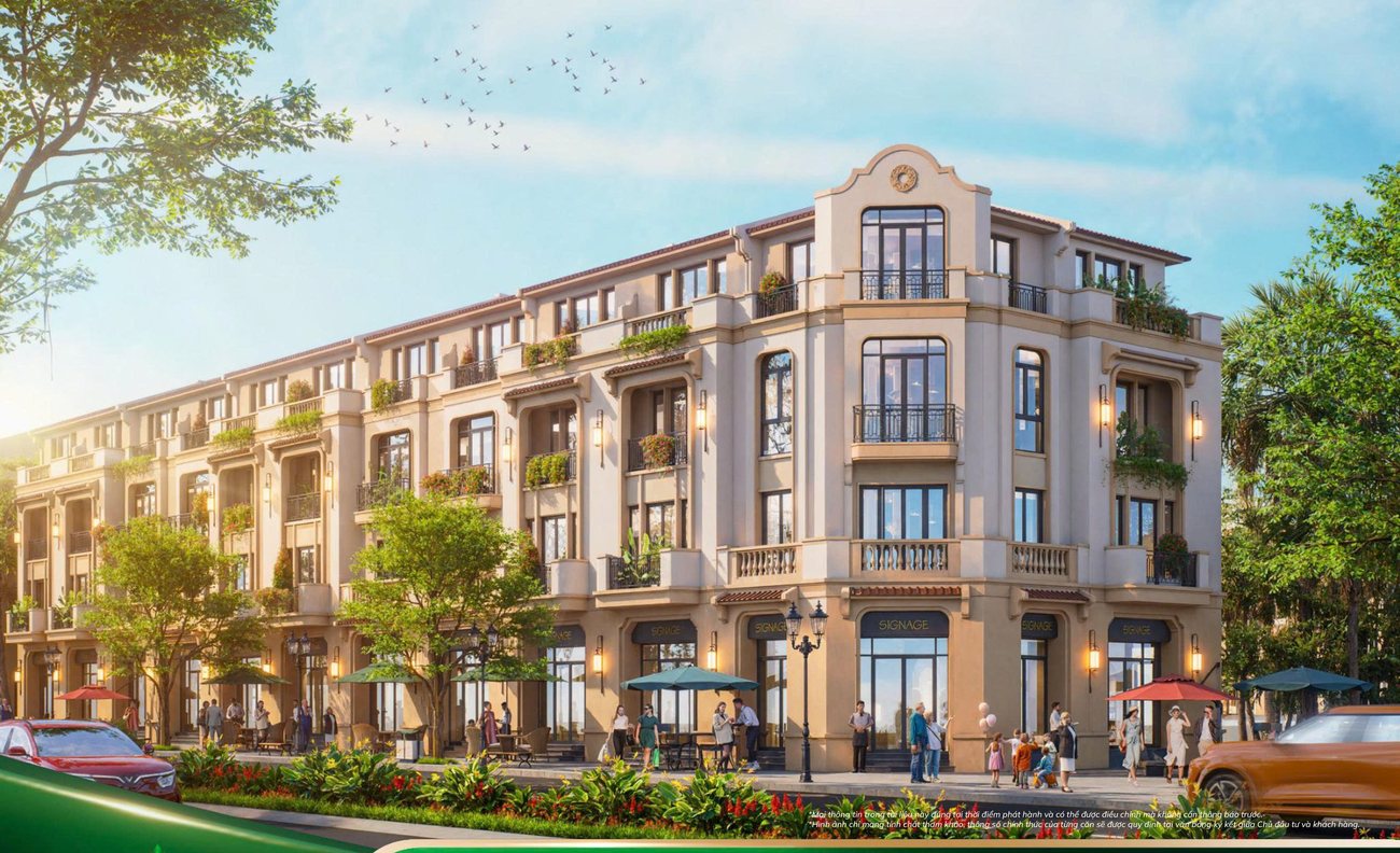Nhà phố liền kề phong cách Indochine tại Vinhomes Green Paradise Cần Giờ