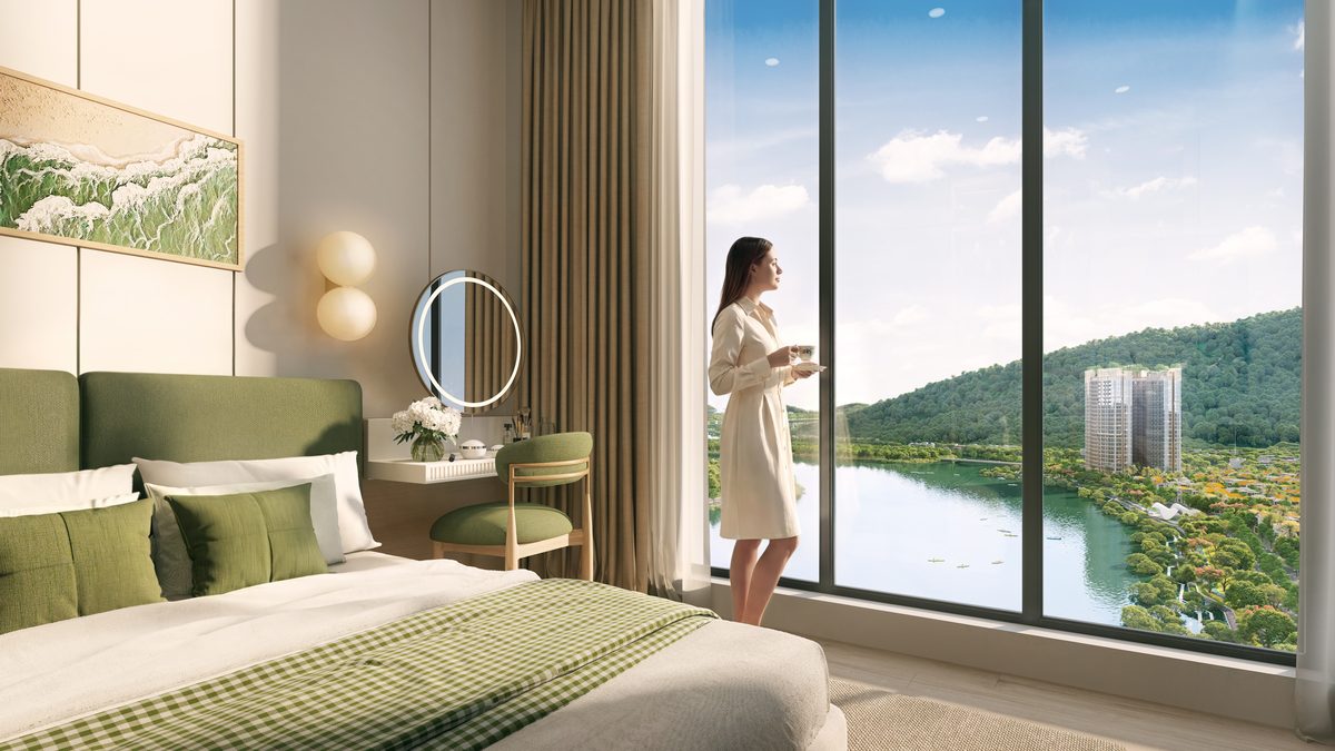 Tầm nhìn ra sông từ căn hộ tầng cao CharmoraCity