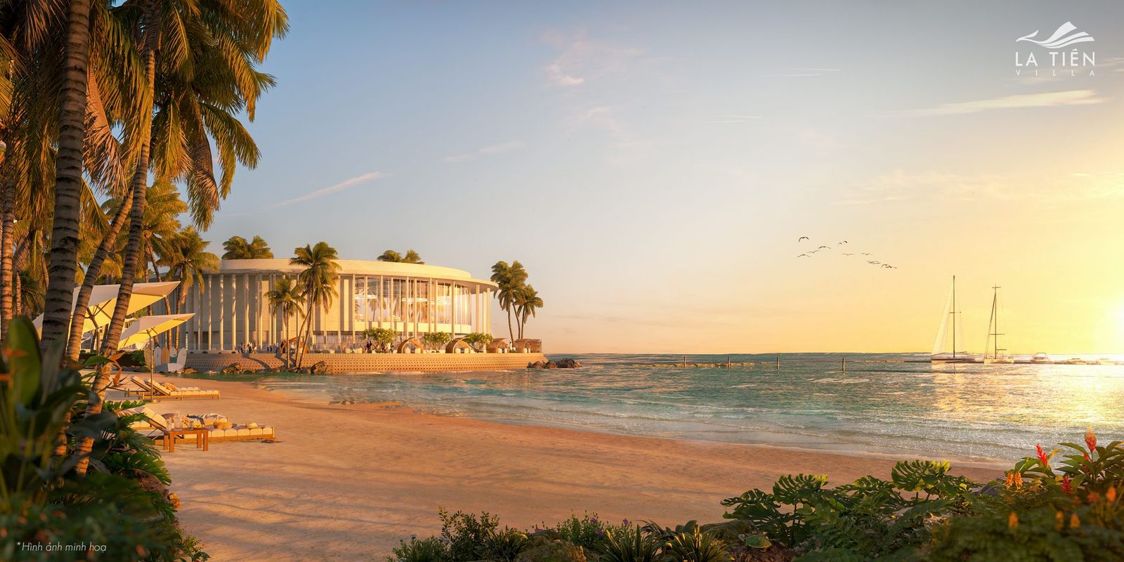 Bãi tắm nội khu La Tiên Villa