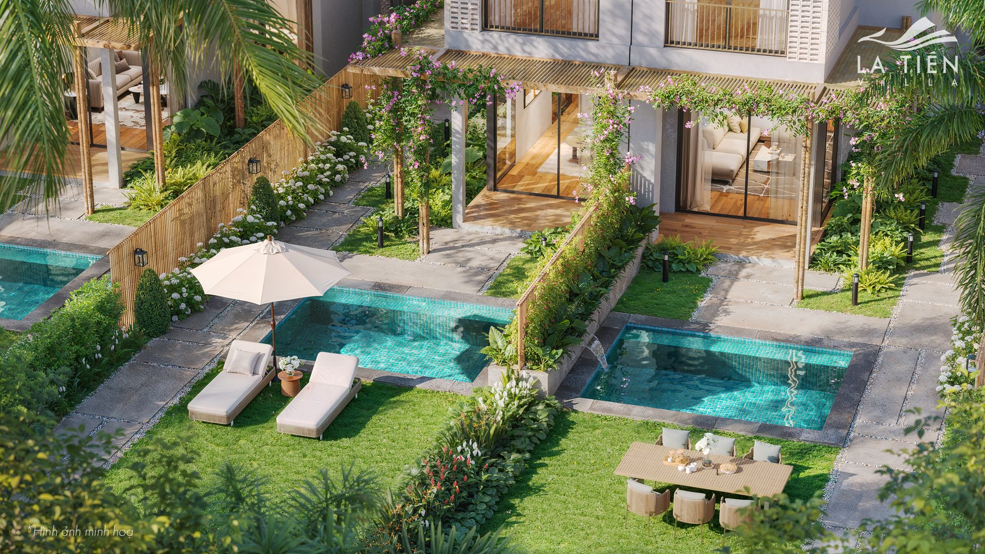 Hồ bơi trong khu La Tiên Villa
