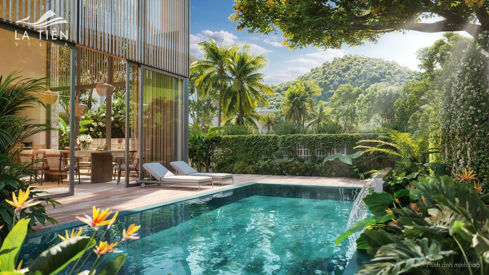 Villa đơn lập La Tiên Villa với hồ bơi riêng trong khuôn viên
