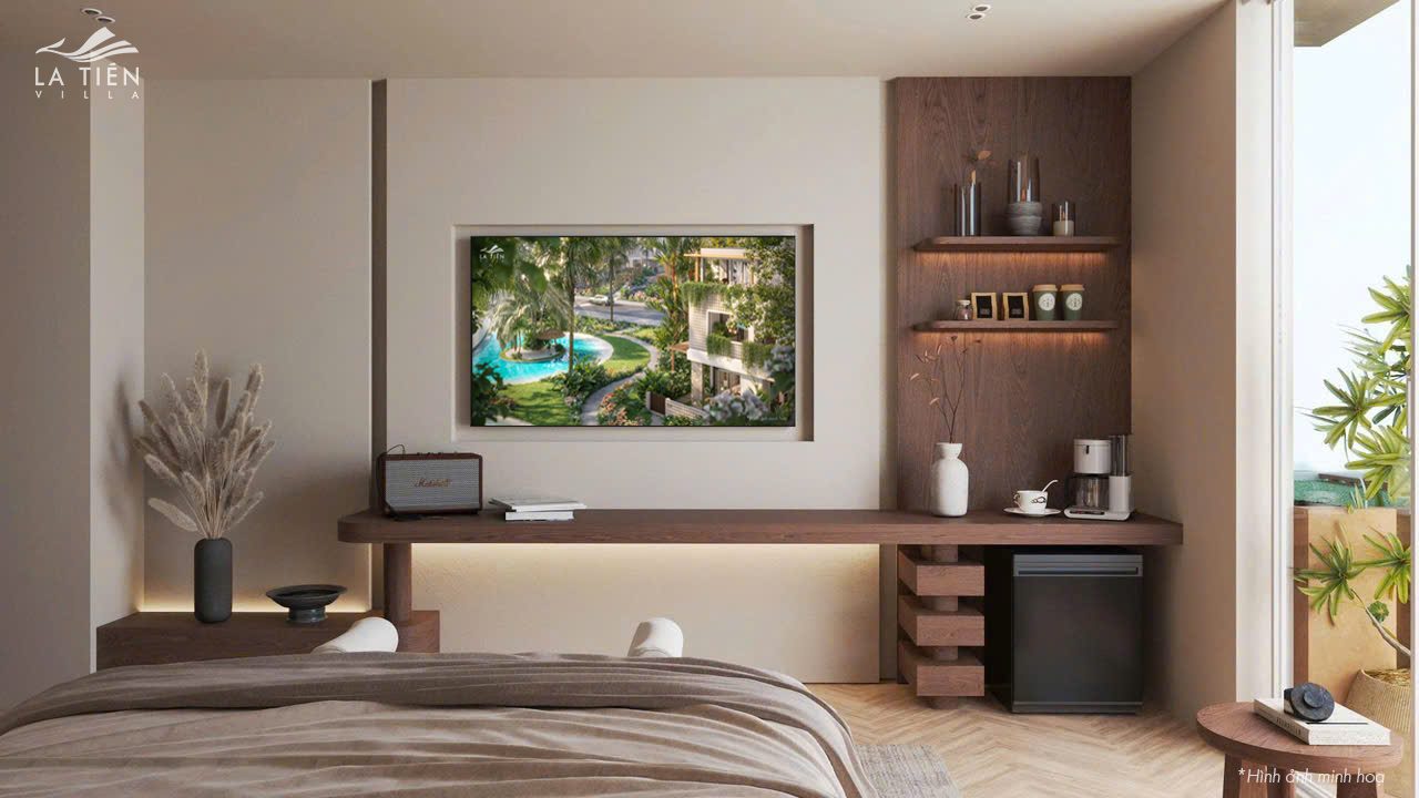 Nội thất villa La Tiên Villa mở ra cảnh quan