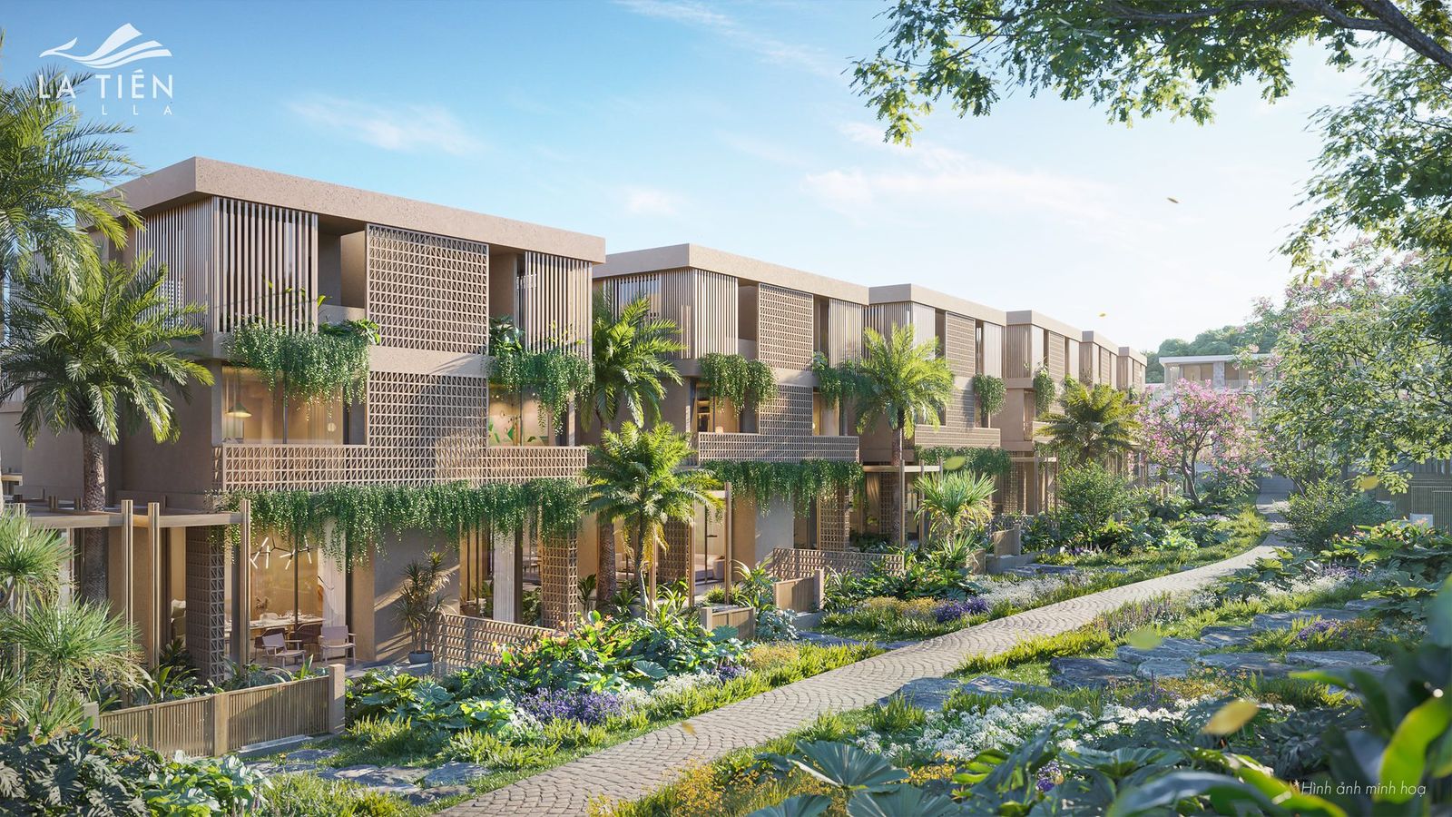Phối cảnh toàn khu biệt thự La Tiên Villa bên vịnh Bắc Nha Trang