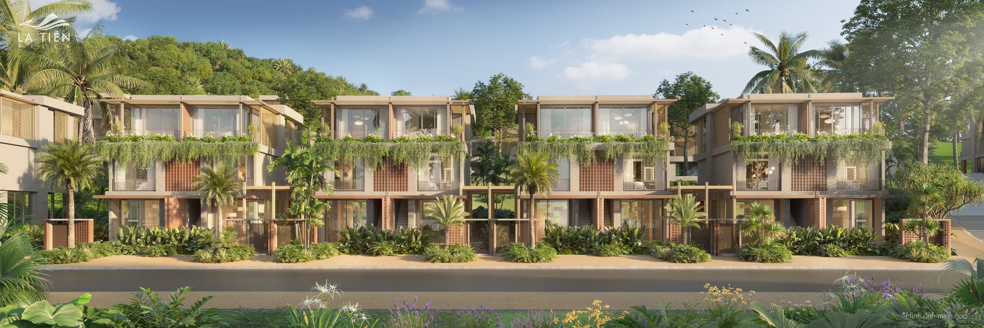 Phối cảnh mẫu villa 3A La Tiên Villa