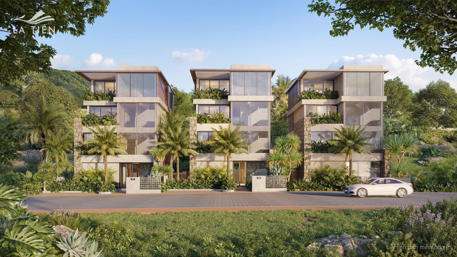 Phối cảnh mẫu villa 4 La Tiên Villa