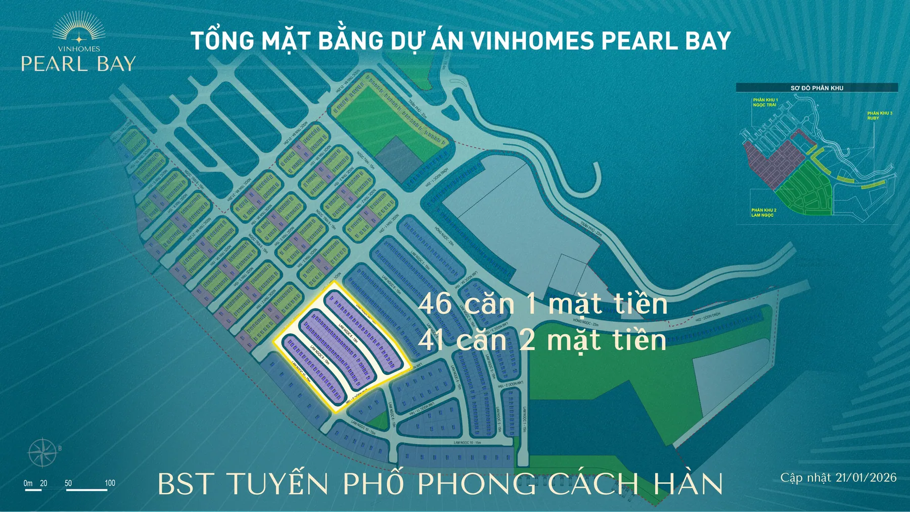 Bộ sưu tập tuyến phố phong cách Hàn Vinhomes Pearl Bay