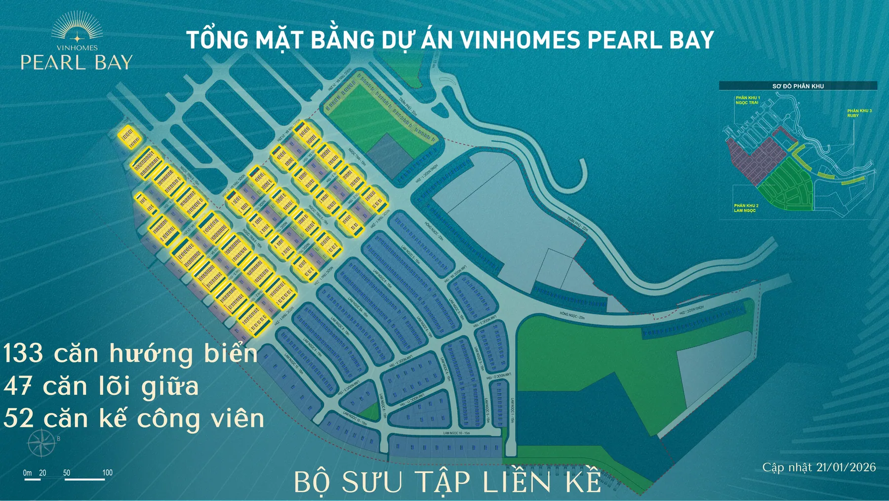 Bộ sưu tập liền kề Vinhomes Pearl Bay