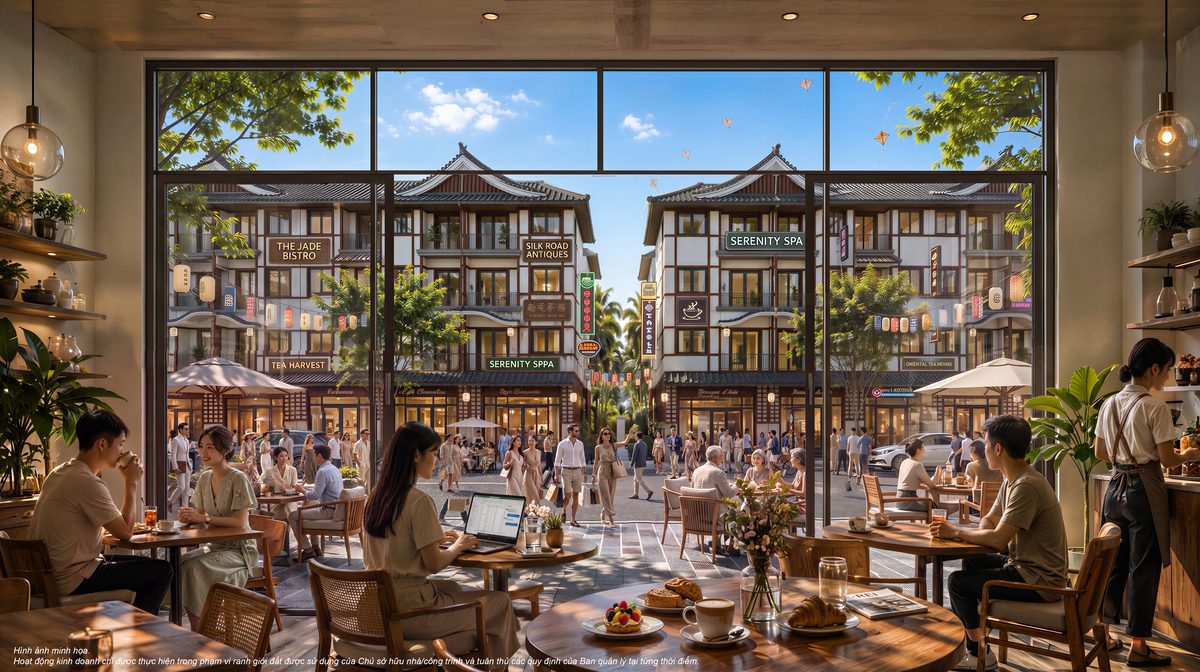 Không gian kinh doanh tầng 1 shophouse Vinhomes Pearl Bay