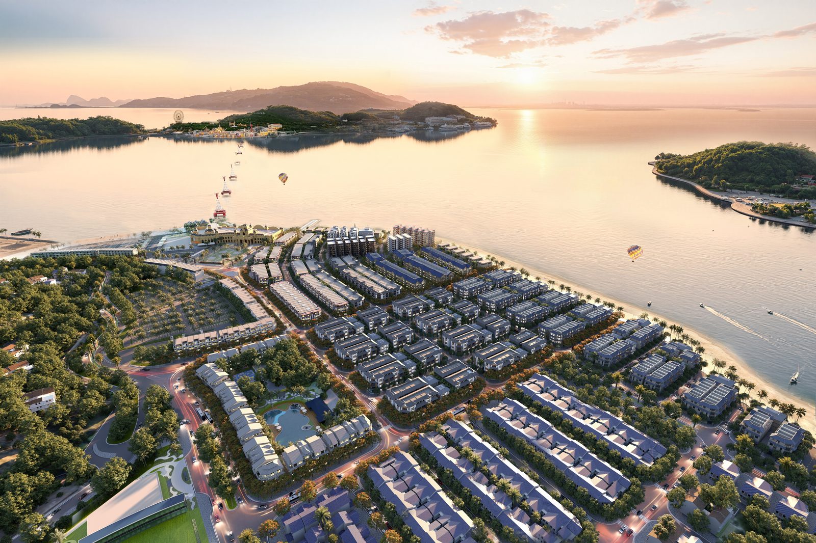 Vị trí Vinhomes Pearl Bay bên vịnh Nha Trang, đối diện đảo Hòn Tre